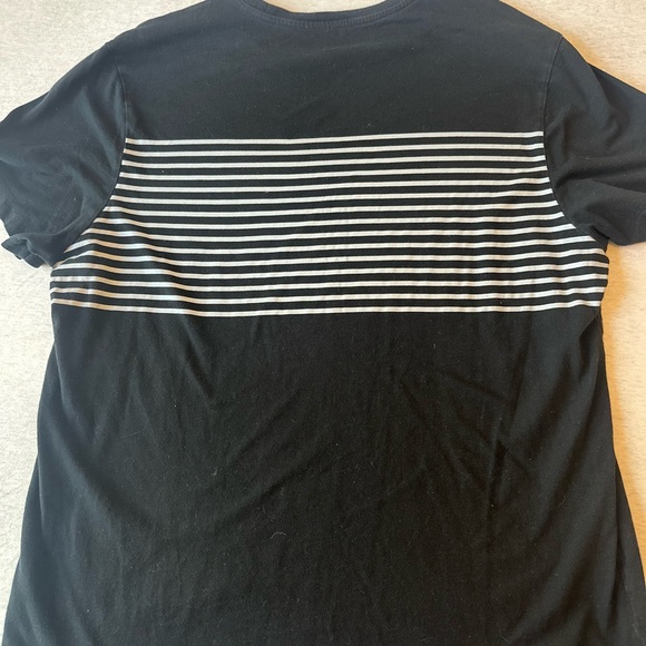 Michael Kors Black and White Striped Tee - Picture 4 of 4